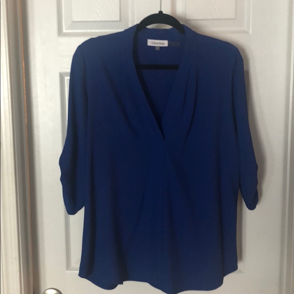 Calvin Klein Dustin Roll Sleeve Blouse Stitch Fix
